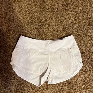 White Lululemon shorts size 4